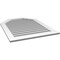 Ekena Millwork Octagonal Top Surface Mount PVC Gable Vent: Functional, w/ 3-1/2"W x 1"P Standard Frame, 32"W x 42"H GVPOT32X4201SF - alternate 2